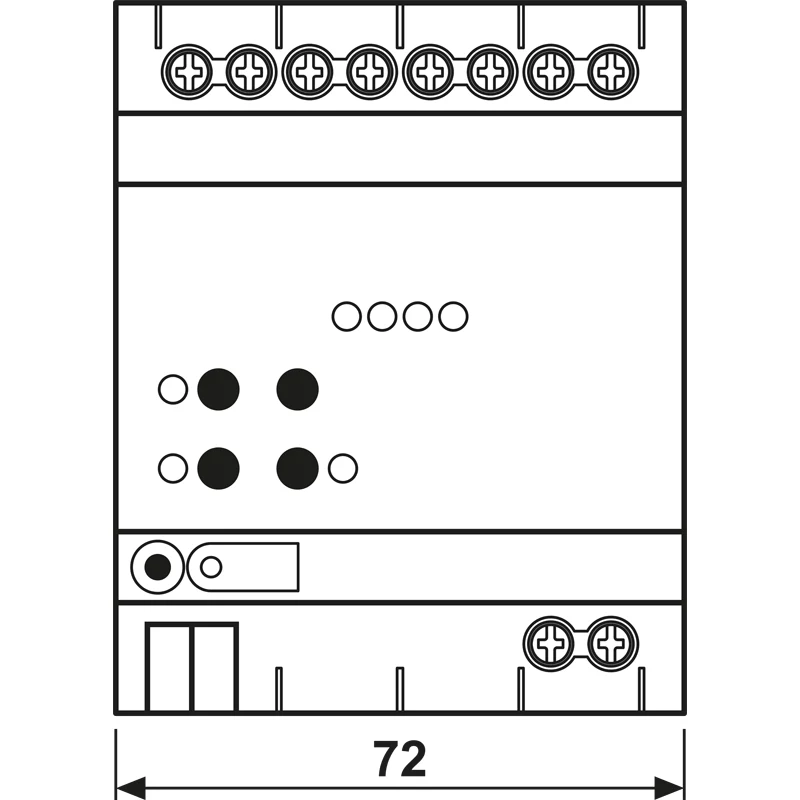 JUNG KNX DALI-2 Aktor Farbe 4-fach, DIN-Schiene, 4 TE, Secure (300041SDA2R)