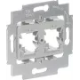 Busch-Jaeger 1820 Montagerahmen für 2 Modular Jacks, Grau (2CKA001753A8057)