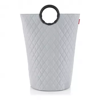 reisenthel loophome L Aufbewahrungskorb, Grau, 25 L, faltbar, Aluminiumgriffe VT7062