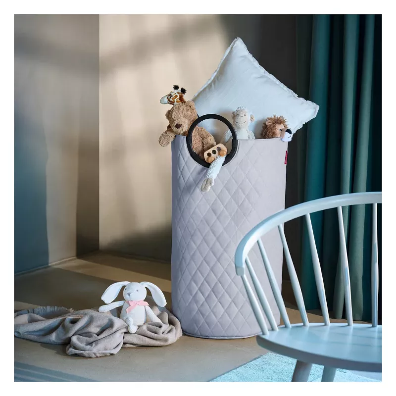 reisenthel loophome L Wäschekorb, Aluminium/Polyester, grau (VT7062)