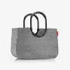 reisenthel loopshopper L Einkaufskorb, Twist Silver, 25 L, Aluminiumrahmen, Polyester OR7052