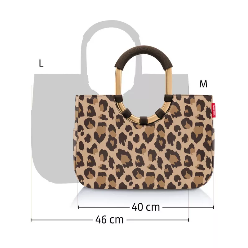 reisenthel loopshopper L Einkaufskorb, Twist Silver, 25 L, Aluminiumrahmen, Polyester OR7052