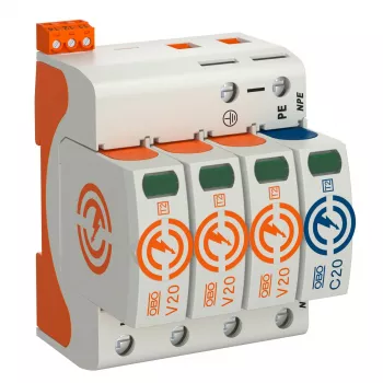 OBO BETTERMANN SurgeController V20 V20-3+NPE+FS-280 3-polig mit NPE+FS 280V Typ 2 SPD 5095333