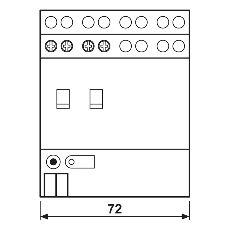 Jung KNX Schaltaktor, 2-kanalig, 16 A, 230 V AC, DIN-Schiene, 2 TE 2302.16REGHM