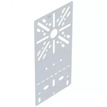 OBO Bettermann MP FL DD vertikale flache Montageplatte 235x120 mm, Stahl, Zink-Aluminium beschichtet, Schraubbefestigung