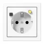 Jung LS5520.30WW FI-SCHUKO Steckdose mit FI 30 mA, Alpinweiß