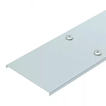 OBO Bettermann AZDMD 150 Stahldeckel mit Drehverschluss für AZ-Kleinkanal 150 mm breites Kanalisierungssystem, 3000 mm Länge, feuerverzinkt 6080860