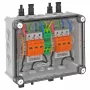 OBO VG-BC900S11 PV-Systemlösung im Gehäuse, 2x1 PV-String auf 2 Ausgänge, Typ 2 SPD, 900 V DC 5088565