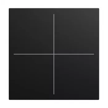 BUSCH-JAEGER Abdeckung 4-fach LFW/A.4.55.11-915 Schwarz matt (2CKA006199A0542)
