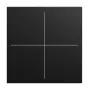 BUSCH-JAEGER Abdeckung 4-fach LFW/A.4.55.11-915 Schwarz matt (2CKA006199A0542)