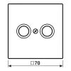 JUNG LC 990 TV241 Abdeckung für Antennendose (LC990TV241)
