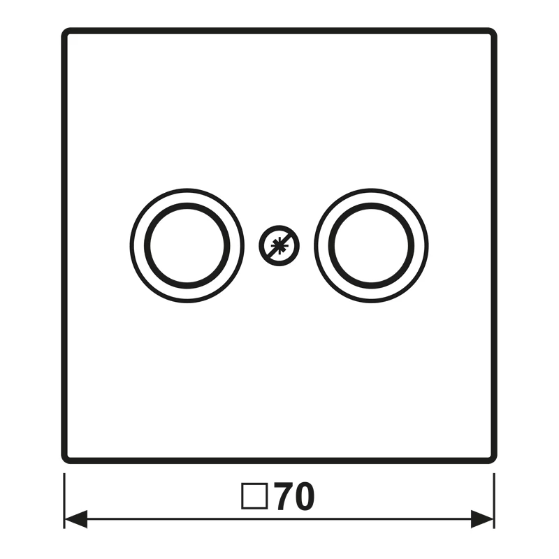 JUNG LC 990 TV241 Abdeckung für Antennendose (LC990TV241)