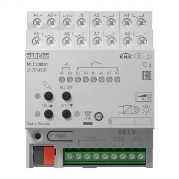 JUNG 2570M1SR KNX IP Multistation, DIN-Schiene, 4 TE, Secure