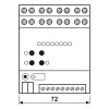 JUNG 2570M1SR KNX IP Multistation, DIN-Schiene, 4 TE, Secure