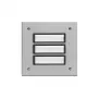 Grothe ETA 803 EV1 Rufknopfmodul, 3 Tasten, silber eloxiertes Aluminium, Unterputzmontage 55803