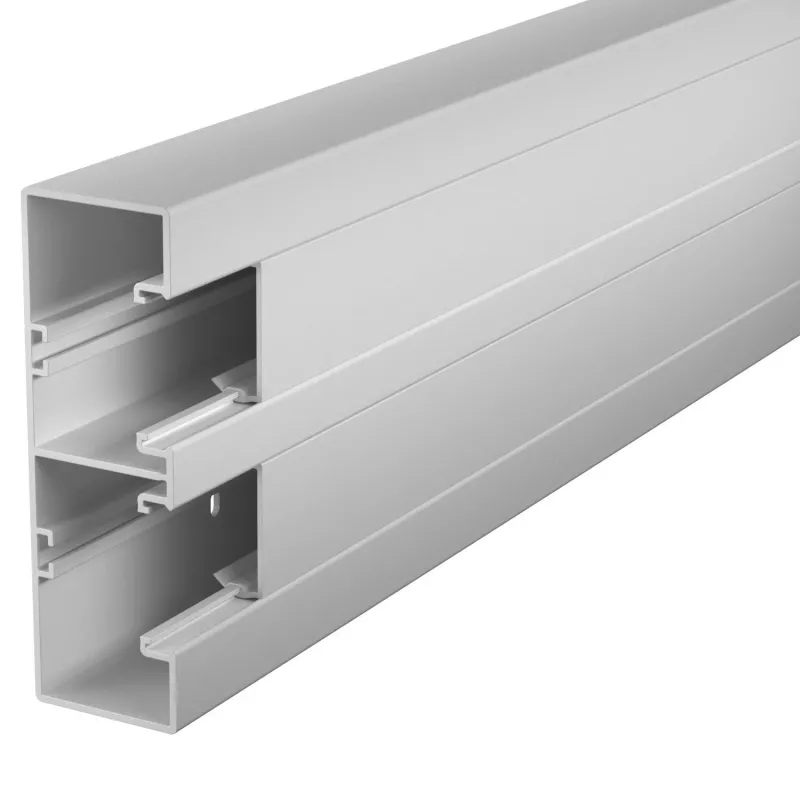 OBO Bettermann Rapid 45-2 Geräteeinbaukanal, 165 x 53 mm, 2000 mm, lichtgrau RAL 7035 (6113402)