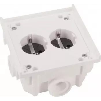ABL Sursum 1632602 SCHUKO Steckdoseneinheit, 4-fach, 16A, IP44, Schwarz