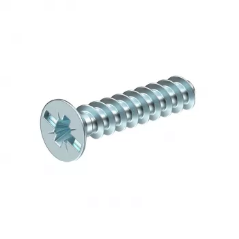OBO Bettermann 2003268 Geräteschraube M4 x 10 mm, Linsenkopf, Schlitz, Stahl, Verzinkt, 50 Stück