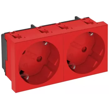 OBO Bettermann Vertr Steckdose 33°, 2-fach Schuko STD-D3S SRO2 6120109