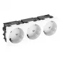 OBO BETTERMANN Connect 45 STD-D3SC RW3 3-fach Schuko-Steckdose 33° Reinweiß 6120503