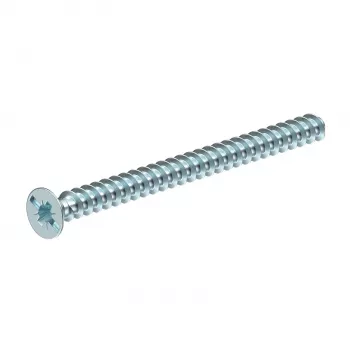 OBO Bettermann 2003279 Geräteschraube M4 x 10 mm, verzinkter Stahl, Linsenkopf Phillips PZ2, 50er-Pack