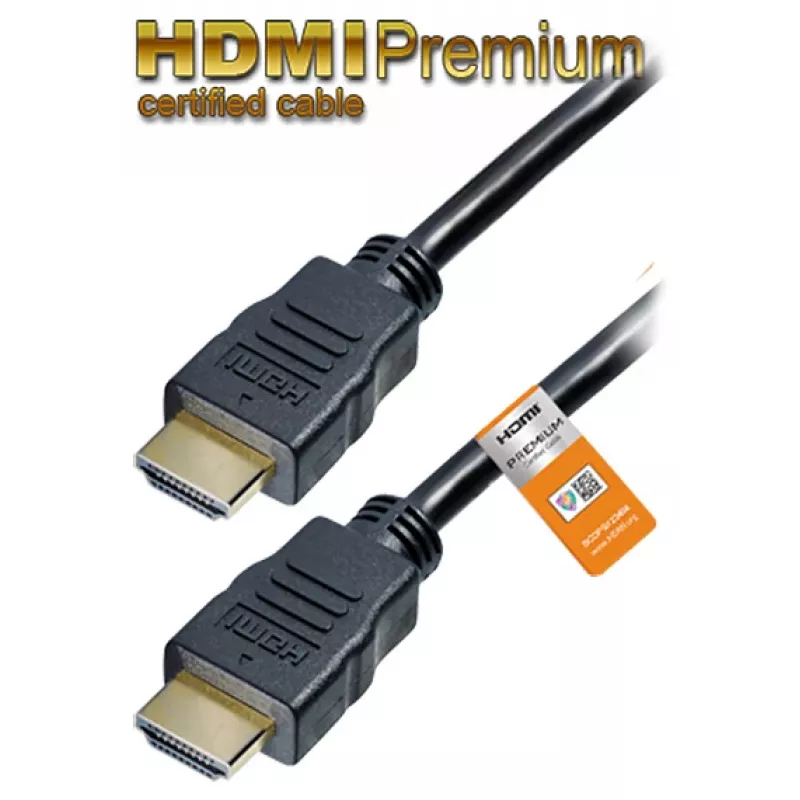 Maxtrack C 215-2 L HDMI-Kabel, HDMI-A-Stecker auf HDMI-A-Stecker, 4K Ultra HD, 2 m, schwarz
