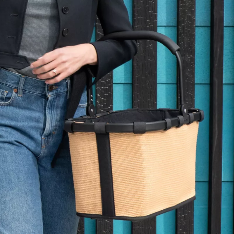 Reisenthel Carrybag Frame Raffia Black Einkaufskorb 22L BK 7079