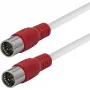 Maxtrack SAT-Verbindungskabel F-Stecker auf F-Stecker 3 m Weiß (FQMS3,0L)