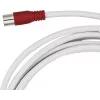 Maxtrack SAT-Verbindungskabel F-Stecker auf F-Stecker 3 m Weiß (FQMS3,0L)
