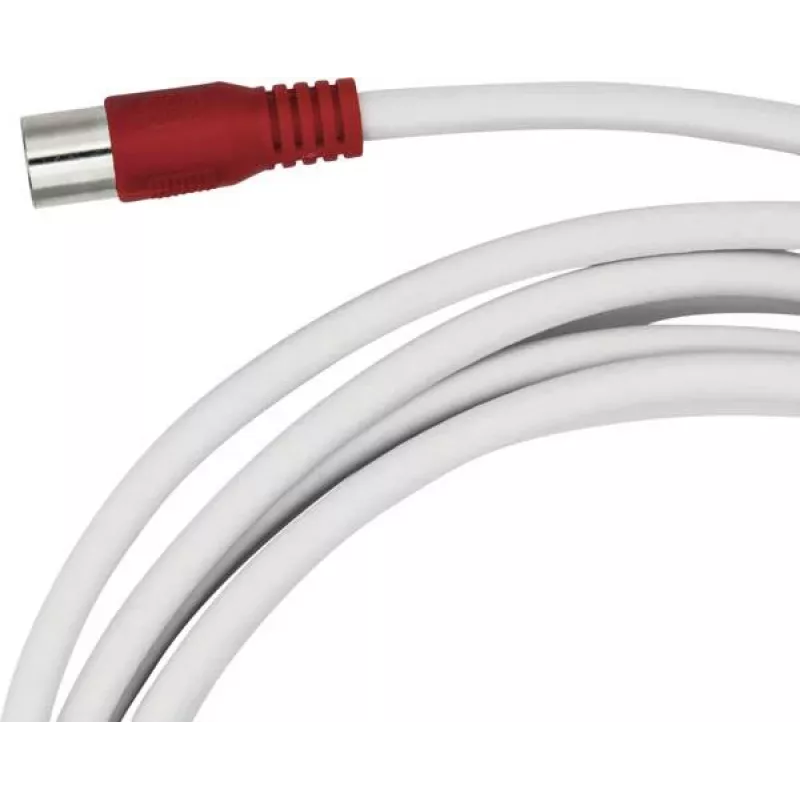 Maxtrack SAT-Verbindungskabel F-Stecker auf F-Stecker 3 m Weiß (FQMS3,0L)