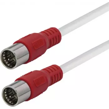 Maxtrack Satelliten-Koaxialkabel F-Stecker auf F-Stecker 6 m Weiß FQMS6,0L
