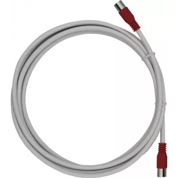 Maxtrack Satelliten-Koaxialkabel F-Stecker auf F-Stecker 6 m Weiß FQMS6,0L