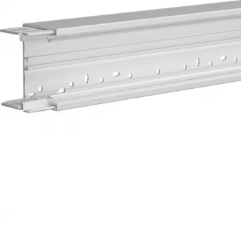 HAGER BRH6510019016 Brüstungskanal-Unterteil, halogenfrei, Reinweiß, 65x100mm, 2000mm
