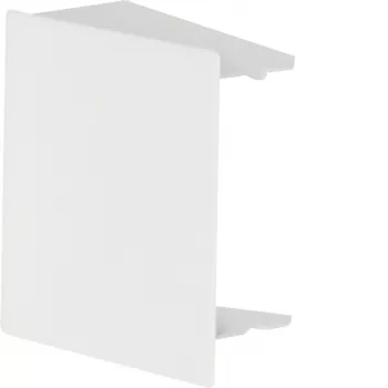 HAGER LFS6006069016 Endstück für 60x60 mm Kabelkanal, Stahlblech, Verkehrsweiß