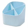 HAN X-LOOP Stiftehalter, Pastellblau, 4 Fächer, 11,1 x 11,1 x 10,5 cm 17238-884D