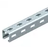 OBO Bettermann MS4141PP03 C-Profil-Schiene mit Seitenlochung, 41x41 mm, 3000 mm, feuerverzinkter Stahl 1122500