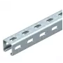 OBO Bettermann MS4141PP03 C-Profil-Schiene mit Seitenlochung, 41x41 mm, 3000 mm, feuerverzinkter Stahl 1122500