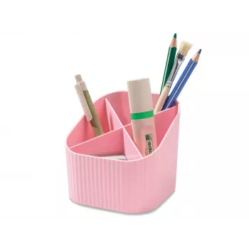 HAN X-LOOP Stiftehalter Pastellrosa 4 Fächer 111x111x105 mm 17238-886D