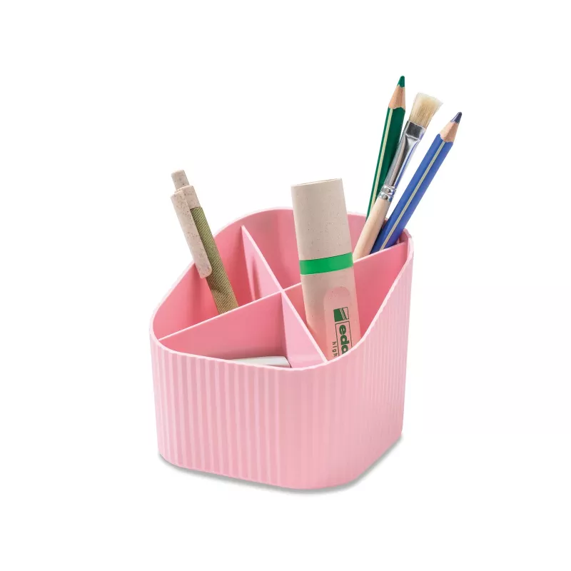 HAN X-LOOP Stiftehalter Pastellrosa 4 Fächer 111x111x105 mm 17238-886D