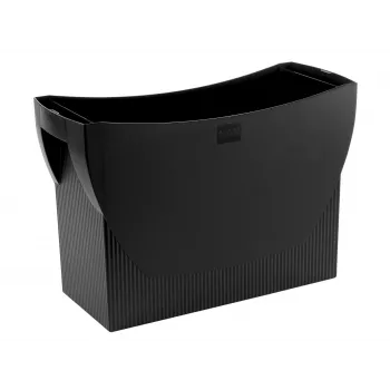 HAN SWING KARMA Hängeregistraturbox, Kunststoff, Schwarz, 100% Recyclingmaterial, für 20 A4-Dateien 19008-13