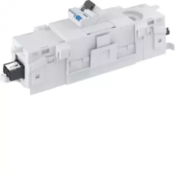 Hager GKEV03SET12 Mini-Verteilerschrank für OT80 Brüstungskanal, 1-reihig, 12 Module, mit 1x ADA516D RCBO 16A 30mA Typ A