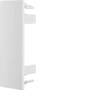 Hager LF4011069016 Halogenfreie Endkappe für 40x110mm Kabelkanal, Reinweiß