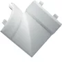 Hager EK4004059016 Flachwinkel für 40x40mm PVC-Kabelkanal, Verkehrsweiß