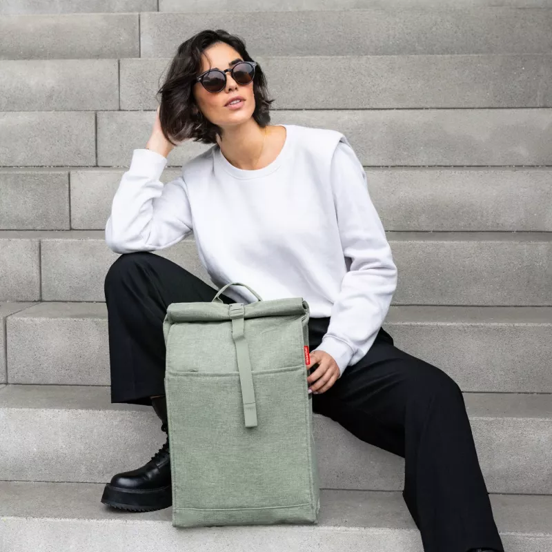 Reisenthel Urban Rolltop Rucksack 16L Grün Recyceltes PET (EN 5048)