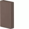 Hager LFF2003568014 Endkappe für LF/LFF 20x33mm Kabelkanal, Braun