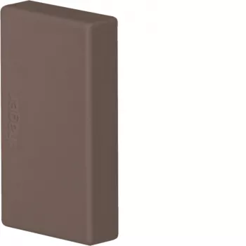 Hager LFF2003568014 Endkappe für LF/LFF 20x33mm Kabelkanal, Braun