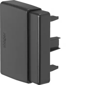 Hager Endstück LFF6006069011 für LF 30/40/60x60mm Kanal, Graphit