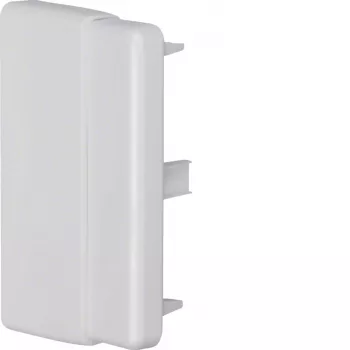 Hager LFF6009067035 Abschlussstück für LF/LFH 40/60x90 mm Kabelkanal, Lichtgrau