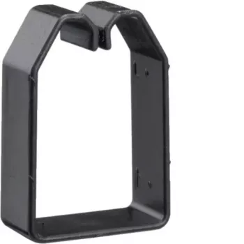 Hager BA6 Drahthalteclip für Verdrahtungskanal 60x40 mm, PVC, Schwarz, 50 Stück (B600403)
