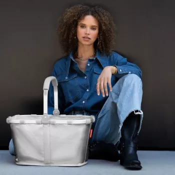 reisenthel Carrybag Einkaufskorb Silver Crackle BK7088 22L